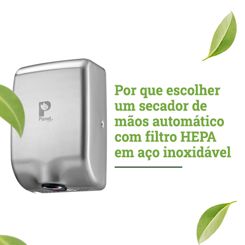 secador de mãos automático com filtro hepa